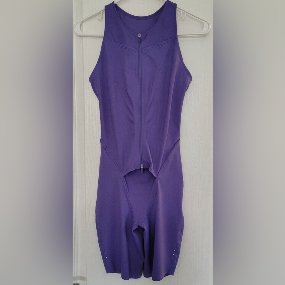Lululemon One Piece SenseKnit Running Suit Purple Charged Indigo Size 6